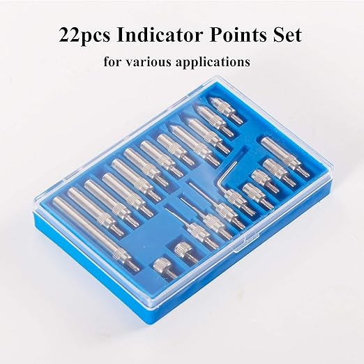 TR TOOLROCK Professional 0-10mm Dial Indicator Gauge with Magnetic Base & Point Precision Inspection Set Tester Gage Gauge 0.01mm