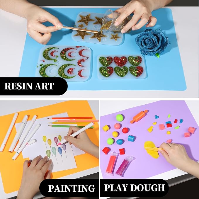 LEOBRO Silicone Mats, Resin Molds, Play Dough Mat - Image 6