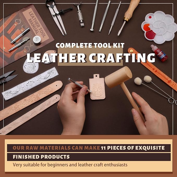 Leather Crafting Kit: Leather Working Tools and Supplies - Image 5