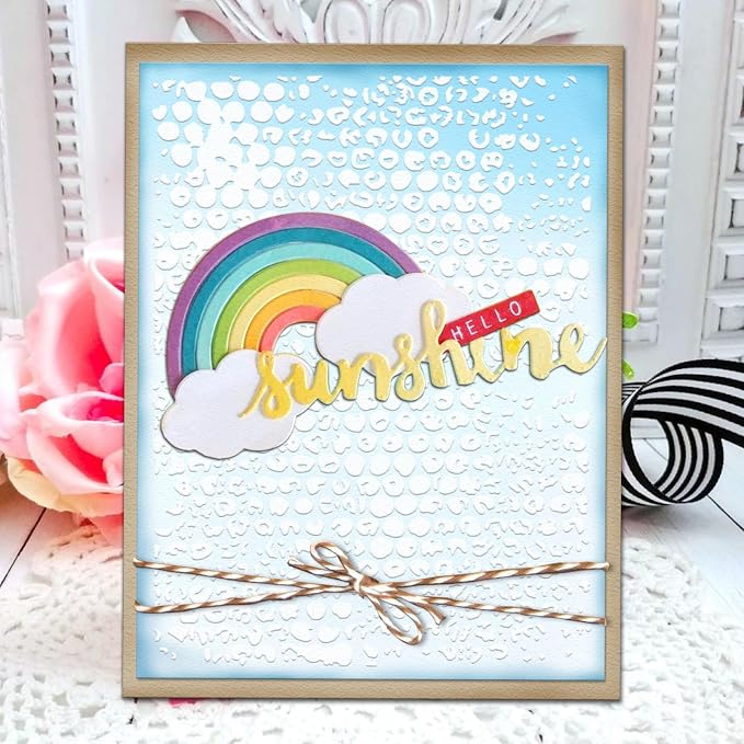 Hying Water Drop Plastic Embossing Folder - Image 3