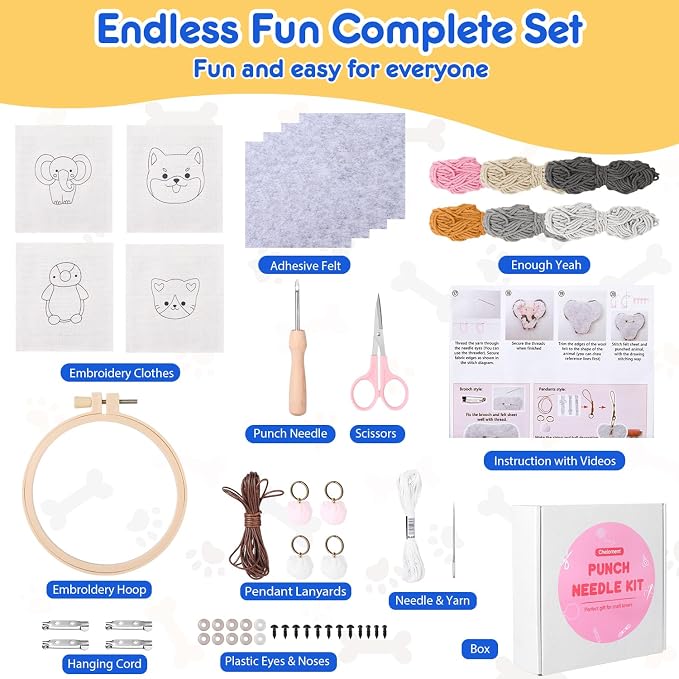 Punch Needle Kit for Beginner, Embroidery Kit - Image 6