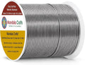 Mandala Crafts 18 Gauge Gray Anodized Aluminum Craft Wire, 100 FT | Colored by MandalaCrafts