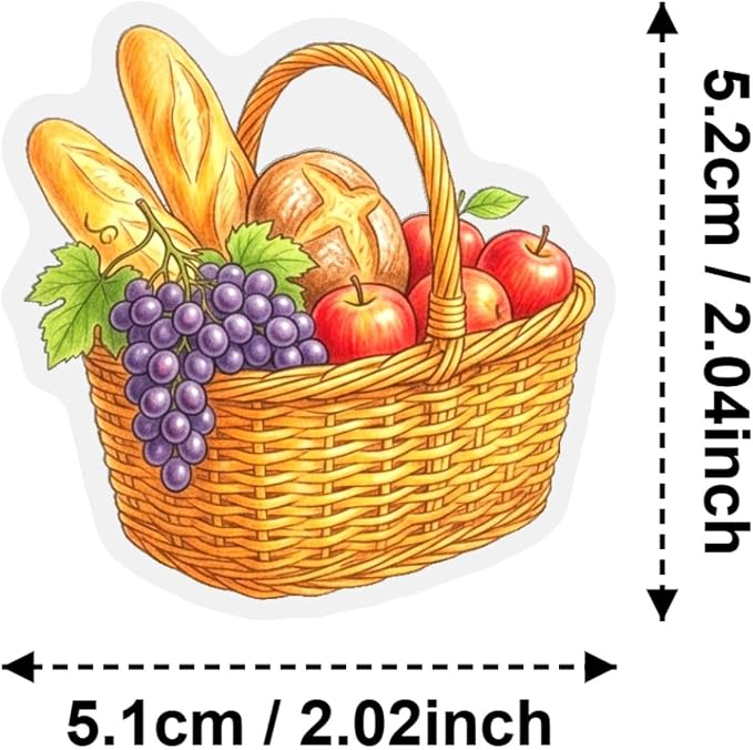 50Pcs Transparent Aesthetic Flowers Stickers - Image 2