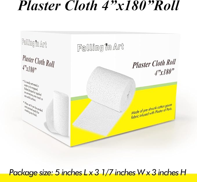 Falling in Art Plaster Cloth Rolls, 500gsm Plaster Strip, Plaster Gauze Bandages - Image 9