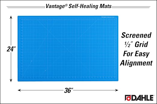 Dahle Vantage 10693 Premium Self-Healing Cutting Mat, 1/2" Grid, 5 Layers - Image 2