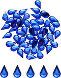 MECCANIXITY 50PCS Flat Back Acrylic Teardrop Gems 6x10mm Artificial Rhinestones by MECCANIXITY
