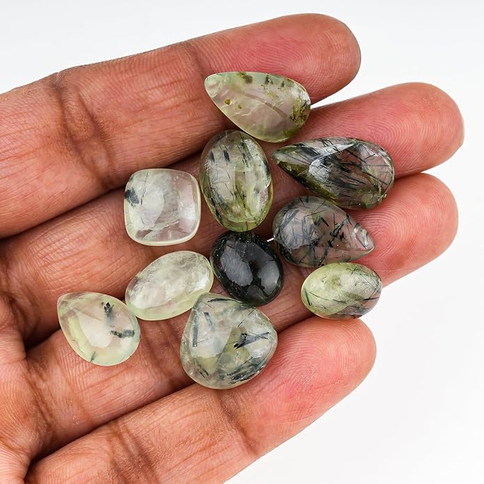 10pcs, Natural Gemstone Cabochon, Wholesale Assorted Flatback Crystals - Image 4