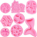 Mermaid Theme Cake Mold, Coral Silicone Mold Cupcake Toppers Mold by AMBESTEE
