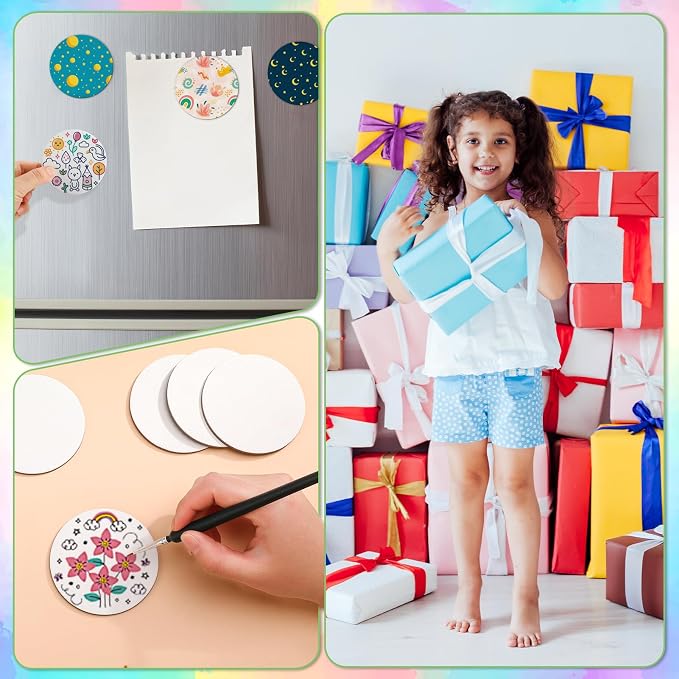 60 Pcs Magnetic Canvas Panel Mini Canvas Boards - Image 6