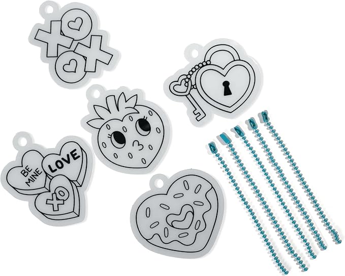 Ooly Mini Shrink-Its DIY Shrink Art Kit – 5 Pre-Cut Shrinking Plastic Charms - Image 4