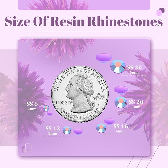 4000PCS 5mm Resin Jelly Rhinestones in Bulk, Bedazzling Flatback Crystals - Image 3