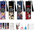 VIGEGU 4 Pack Blind Boxes Cross Stitch Bookmarks by VIGEGU
