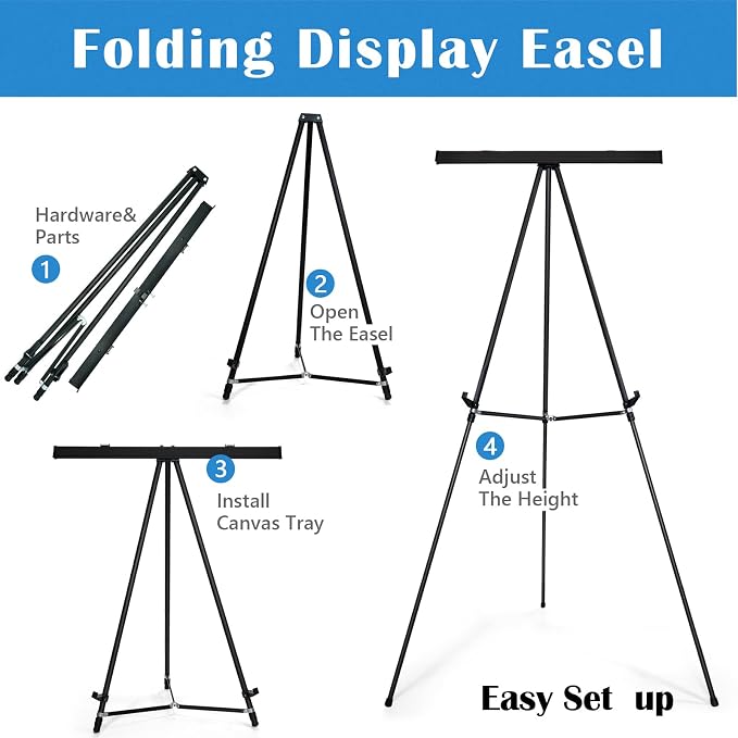 Falling in Art Extra Large 70" High Flip Chart Tripod Display Easel, Showroom - Image 3