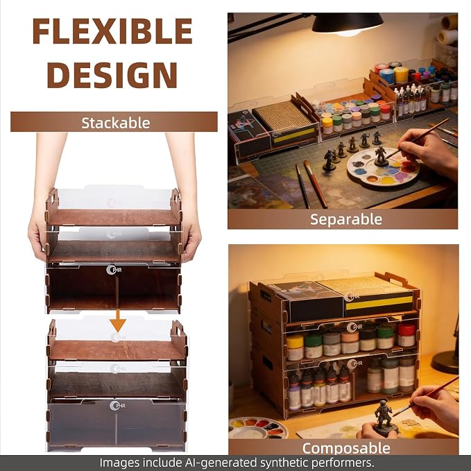 OPHIR 3-Layer Stackable Tool & Paint Organizer - Image 4