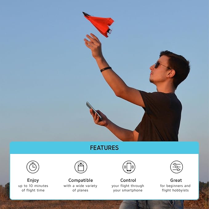POWERUP 4.0 The Next-Generation Smartphone Controlled Paper Airplane Kit - Image 3