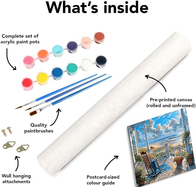 Clendo Landscape Paint by Numbers Kit - Image 7
