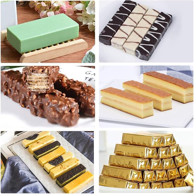 Palksky 8 Cavity Rectangle Granola Bar Silicone Mold/Nutrition/Cereal Bar Molds - Image 5