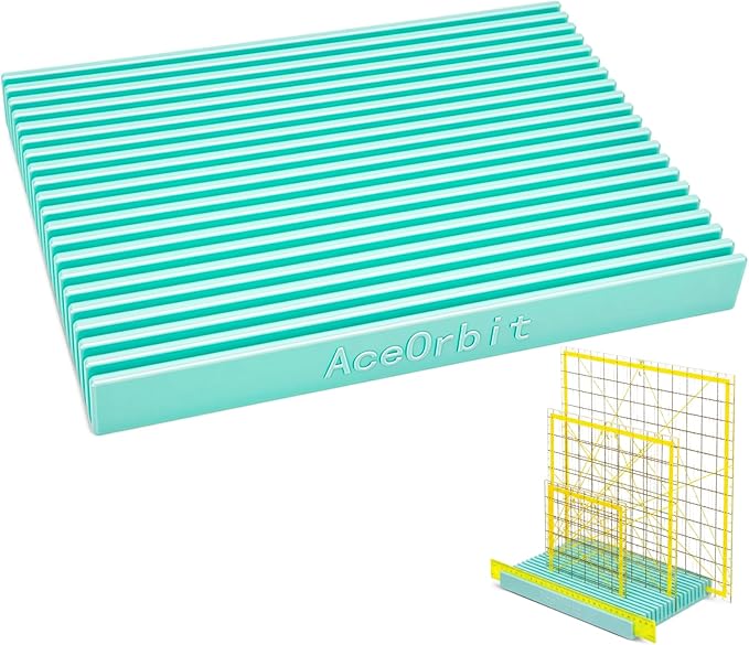 AceOrbit 10 Inch Large-Sized Quilting Rulers Holder, Desktop 20 Slot Ruler by Unknown