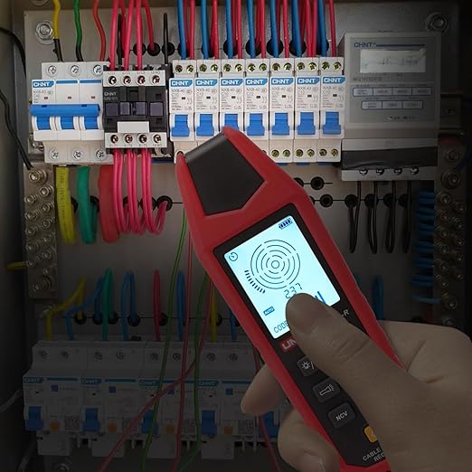 UNI-T AC/DC Advanced Circuit Tracer and Breaker Finder Kit, Wire Tracer Electrical in Wall Underground Short Open Detection 8V-480V Voltage Measurement 8 Languages(UT25CL)