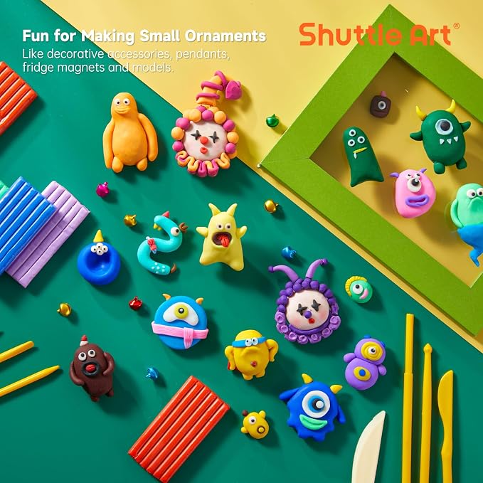 Shuttle Art Polymer Clay Kit, 50 Colors Oven Bake Clay - Image 5