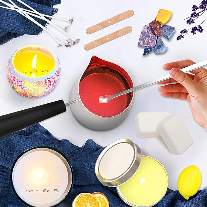 Candle Making Kit for Adults Beginners, Candle Making Supplies Include Soy Wax - Image 3