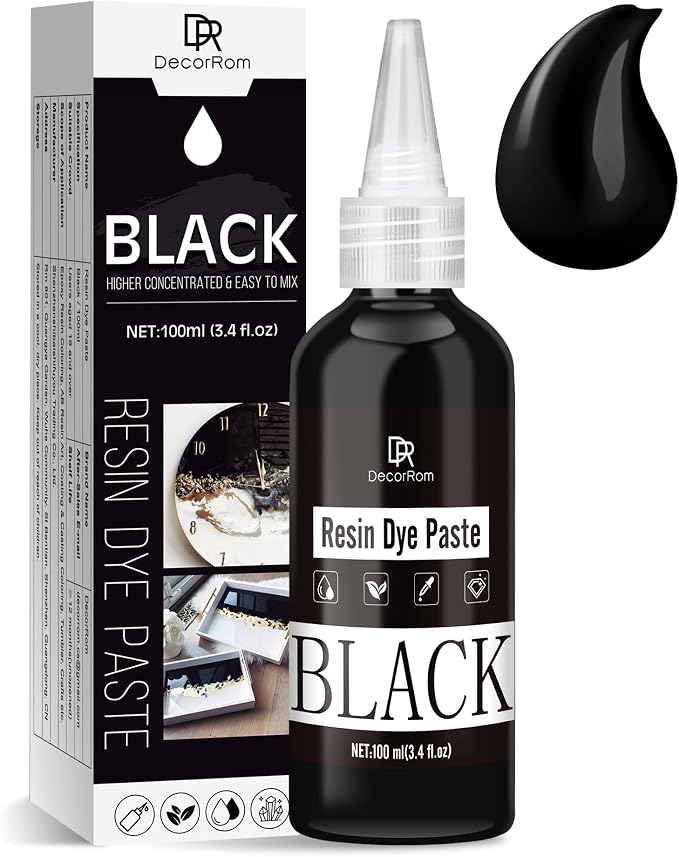 Black Epoxy Resin Pigment Paste by DecorRom