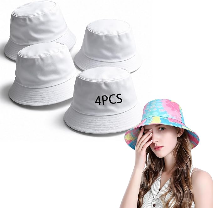 Bucket Hats Bulk Solid Color DIY Blank Hat Bucket Hats by DASSNANE