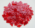 Transparent Textured Stained Glass Pieces, 200G Vibrant 4 Shapes Mosaic Tiles by Unknown