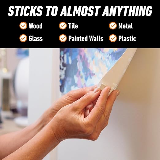 Gorilla Removable Mounting Putty Reusable & Repositionable Adhesive 84 Count - Image 3