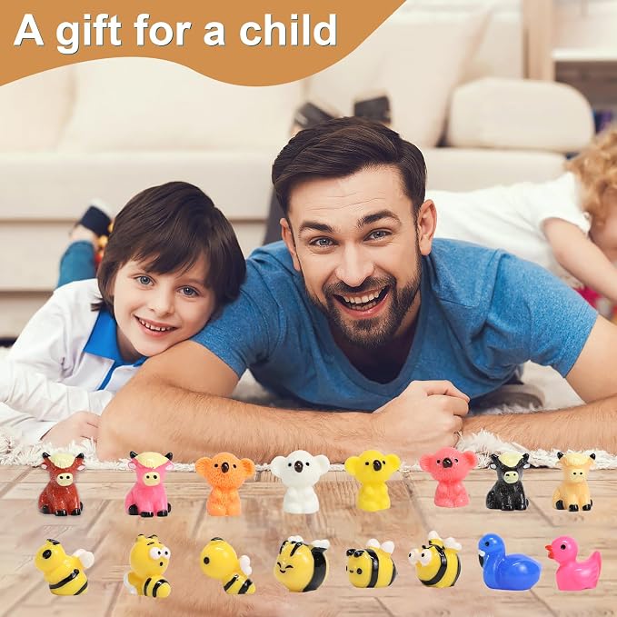 52PCS Mini Animal Figurines Miniature Animals Set Tiny Resin Animals - Image 6