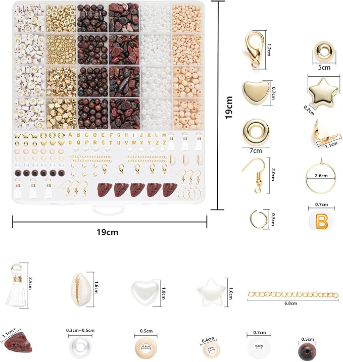 Xylise Jewelry Making Supplies Kit Natural Stone Beads - Image 3