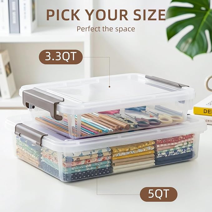 Citylife 10 PCS Plastic Storage Bins - Image 8