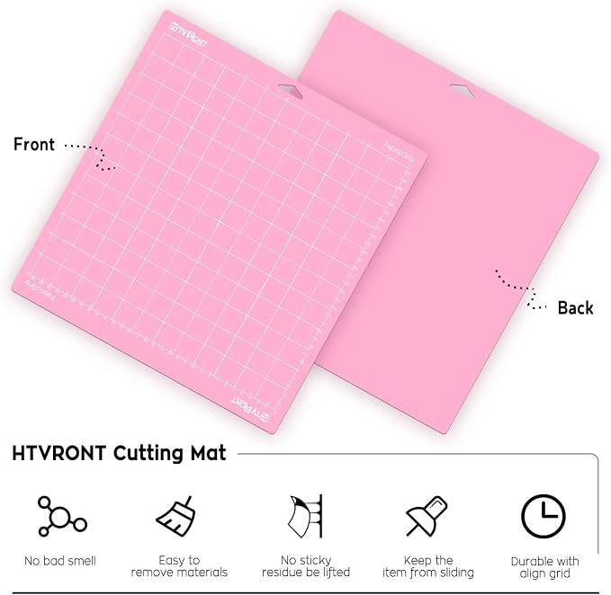 HTVRONT Fabric Grip Cutting Mat, Fabric Adhesive Sticky Quilting Cutting Mats - Image 3