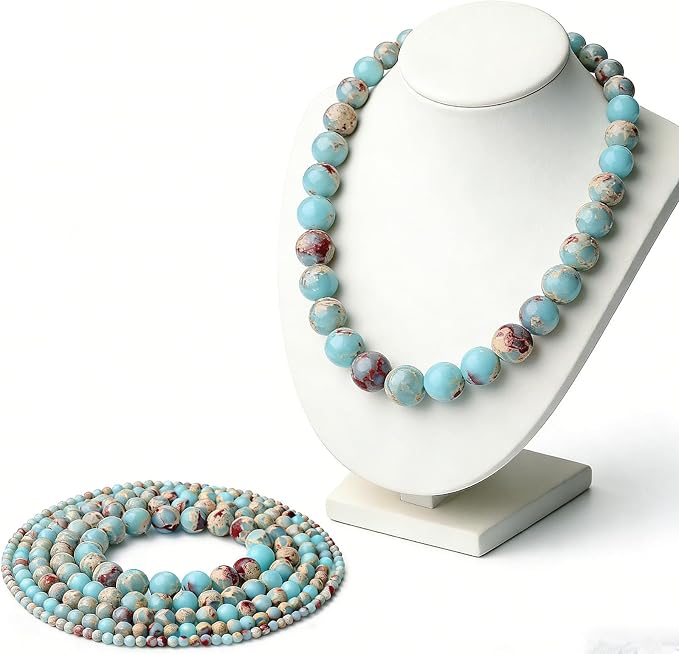 Zenkeeper 116-120 PCS Sea Sediment Imperial Jasper Beads - Image 5