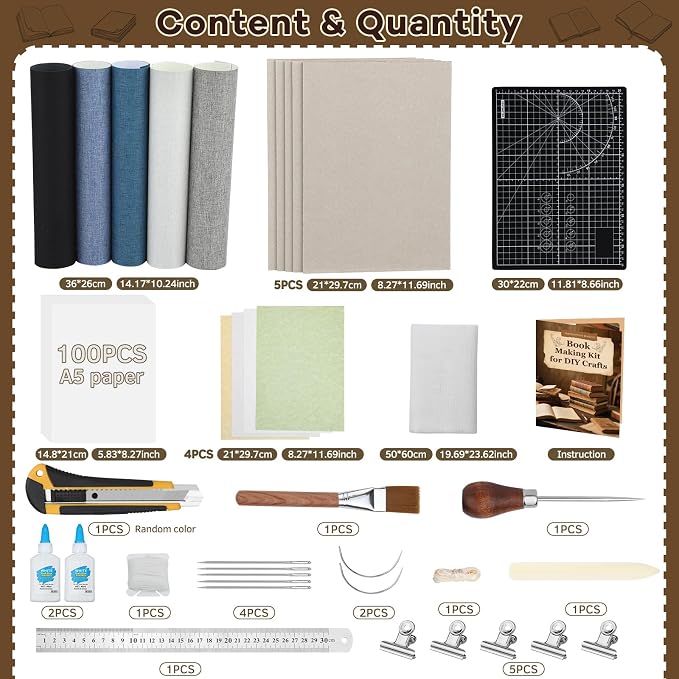 Jupean Book Binding Kits Book Binding Materials - Image 9