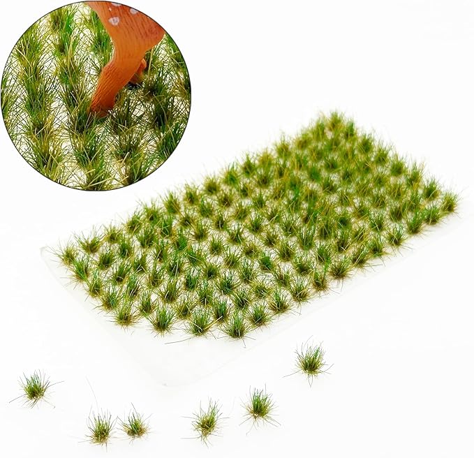 Woohome 120 PCS Bushy Tufts Static Grass Tuft Model Grass Tuft - Image 2