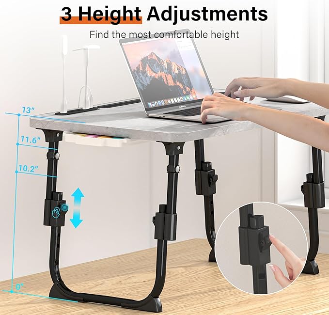 Lap Desk for Bed, Adjustable Laptop Desk - Image 2