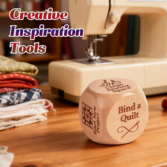 3pcs Quilter’s Dice, 6-Sided Wooden Quilting Decision Dice – Fun Sewing Gift - Image 5