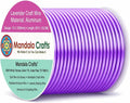 Mandala Crafts 13 Gauge Lavender Anodized Aluminum Craft Wire, 60 FT | Colored by MandalaCrafts