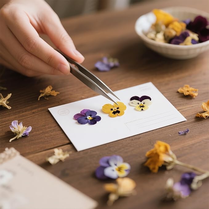 60Pcs Dried Pressed Pansies Flowers - Image 7