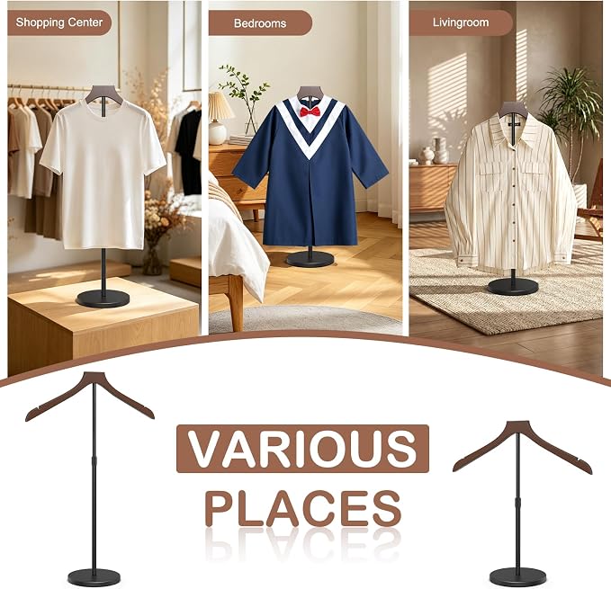 OLV Mannequin Torso, 18-34 Inch Adjustable Shirt Display Stand, Garment Display - Image 8