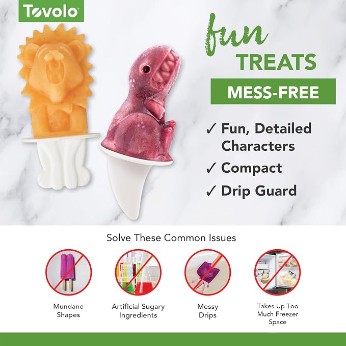 Tovolo, Freezer Pop Molds Dinos Set 4 - Image 4