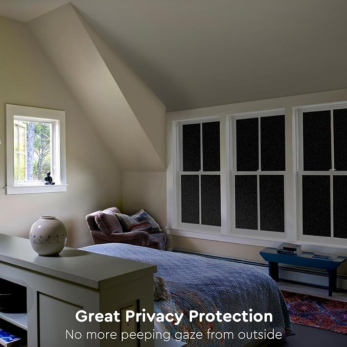 Kromapolis Blackout Window Privacy Film Total Light Blocking Room Darkening - Image 5
