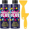 Jigsaw Puzzle Glue Clear, with Two Applicators, Easily Preserves Finished by MCTRHG