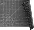 23" x 17" Self Healing PVC Cutting Mat, A2-Black or Gray | Large, Double Sided by FrenzyBird