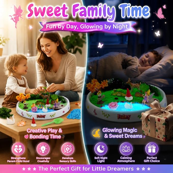Carolart Spinning Fairy Garden Sensory Bin - Image 5