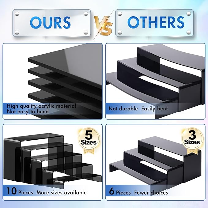 Aheroi Acrylic Risers Display Stands, Acrylic Stands - Image 5