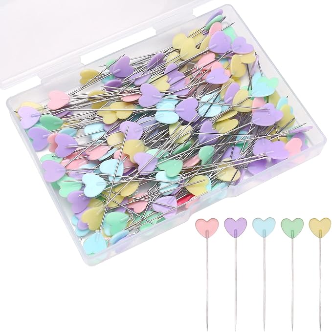 Elisel 200 pcs Multicolor Straight Pins Straight Quilting Pins Craft by Elisel