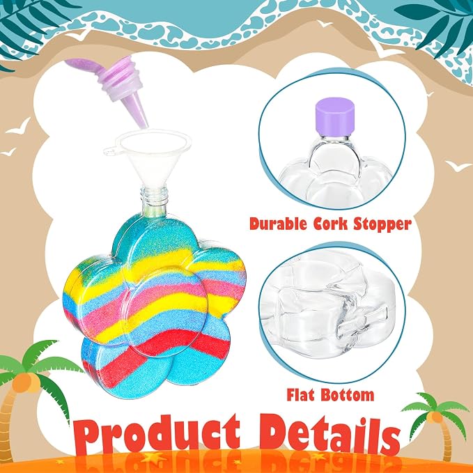 Bokon 100 Pcs Plastic Sand Art Bottles Bulk Sand Art Containers - Image 3