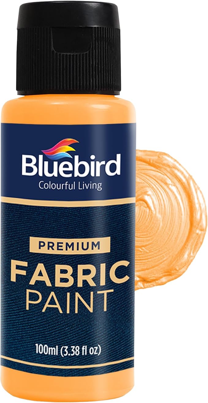 BLUEBIRD Fabric Paint, 3.4 Fl Oz, Permanent Fabric Paints by BluebirdArts